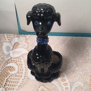 Poodle candle holder vintage